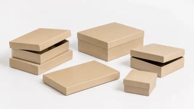Rigid box-and-lid sets in several sizes